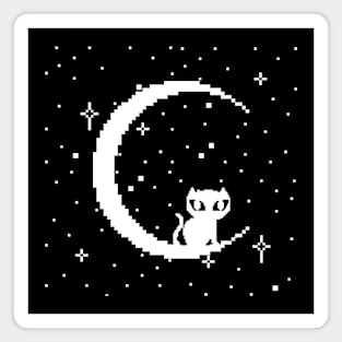 Celestial Pixels Kitty Magnet